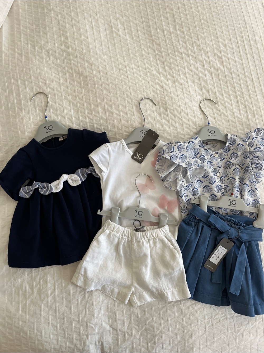J.O. Milano Navy & White Summer Outfit Set - 5 Pieces NWT